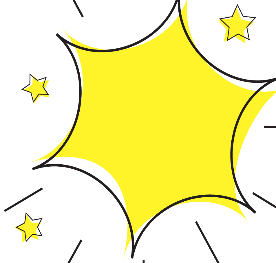 Abstract background with a retro starburst design