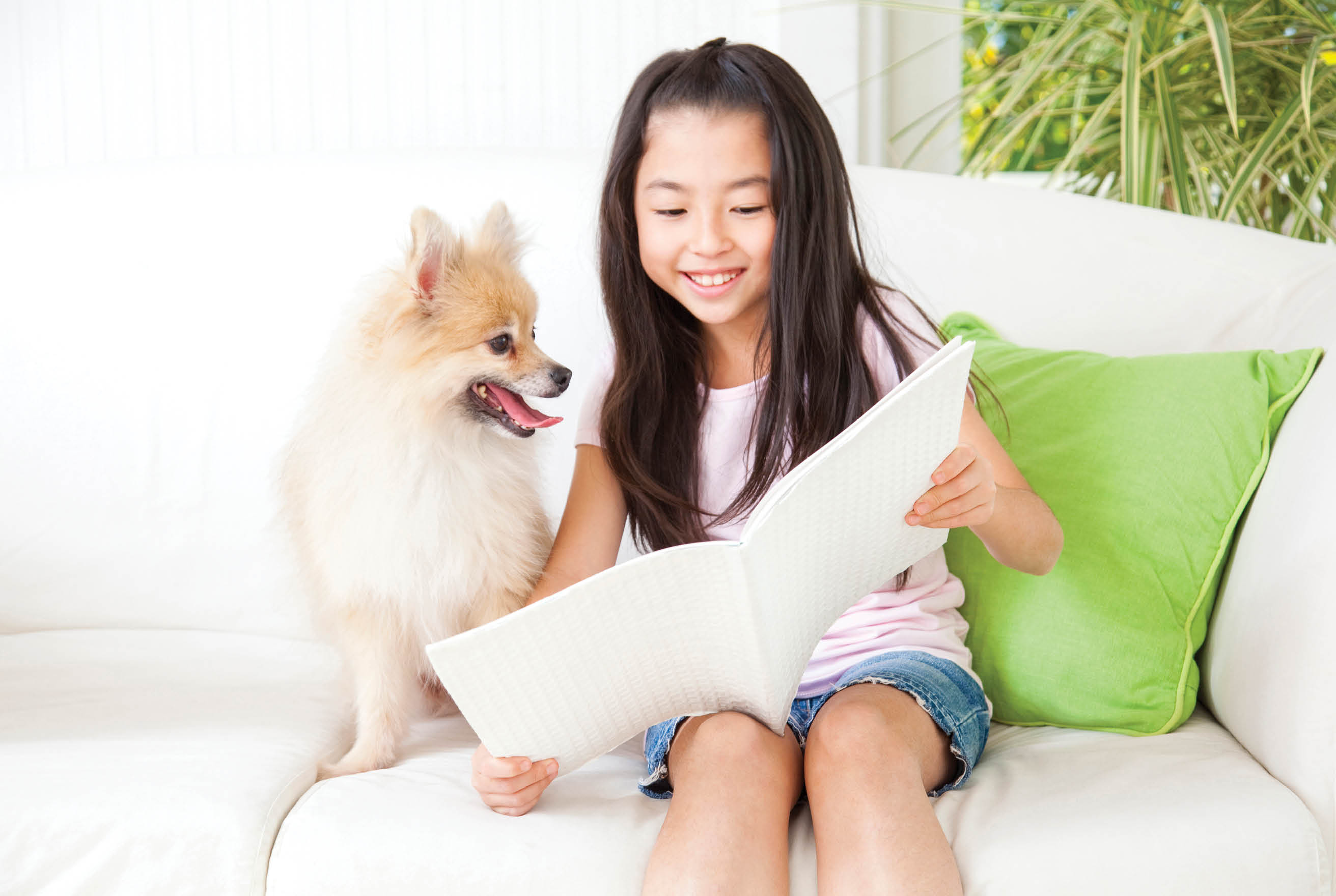 Pomeranian book review and a girl
